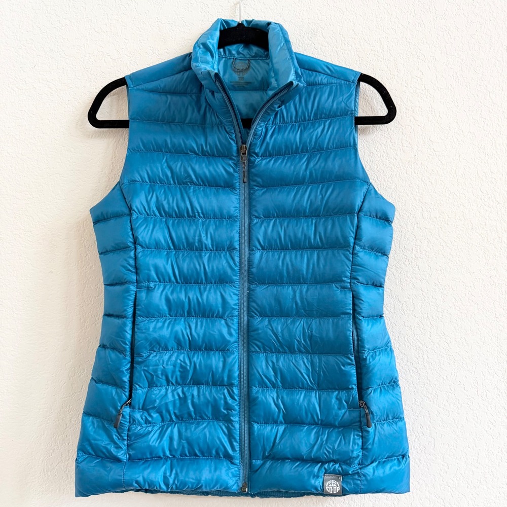 REI Co-op Women's 650 Down Puffer Vest XS Full Zip Lightweight Hiking Gorpcore